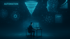 Embudos de ventas automatizados en acción, ilustrando estrategias y crecimiento.