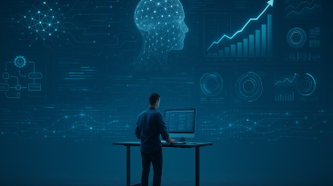 Emprendedores usando inteligencia artificial y herramientas digitales para mejorar su rendimiento.