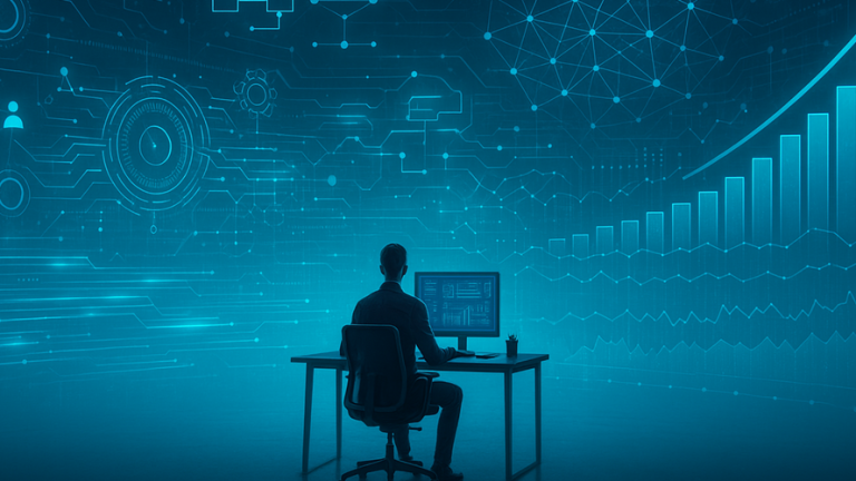 Emprendedor trabajando en marketing multinivel.