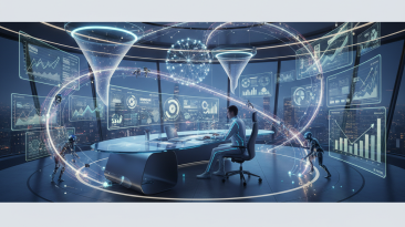 Emprendedor trabajando en su computadora con herramientas digitales para la gestión del tiempo y embudos de venta.