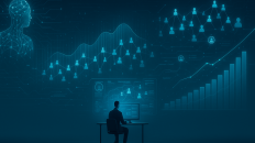 Emprendedores digitales discutendo sobre el futuro del multinivel, utilizando tecnología y estrategias efectivas.