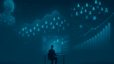 Emprendedores digitales discutendo sobre el futuro del multinivel, utilizando tecnología y estrategias efectivas.