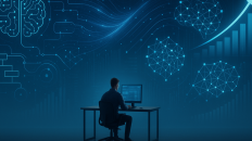 Mentalidad de largo plazo en los negocios digitales, simbolizando el estoicismo y la automatización en el emprendimiento.