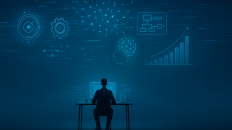 Emprendedor superando desafíos con resiliencia, enfocado en el crecimiento personal y profesional.