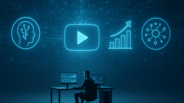 Emprendedor creando contenido para YouTube