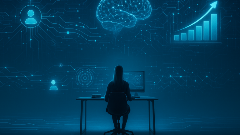 Imagen representativa de un negocio multinivel utilizando tecnología y trabajo en equipo.