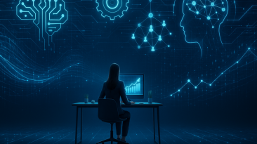 Empresario digital trabajando en estrategias de marketing multinivel
