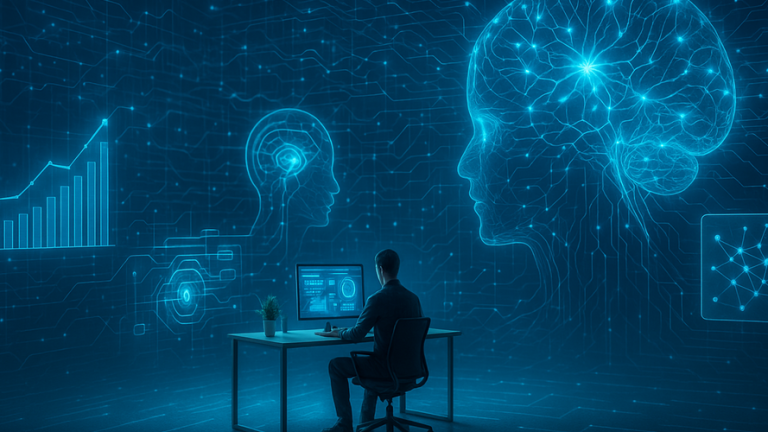 Emprendedor utilizando herramientas digitales para cerrar prospectos en multinivel.